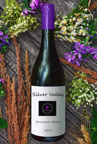 Silver valley Sauvignon Blanc winebottle